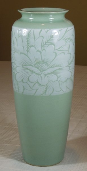 Asian Celadon vase