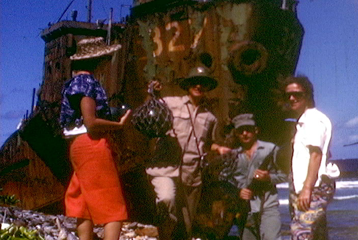 Floats on Meck Island