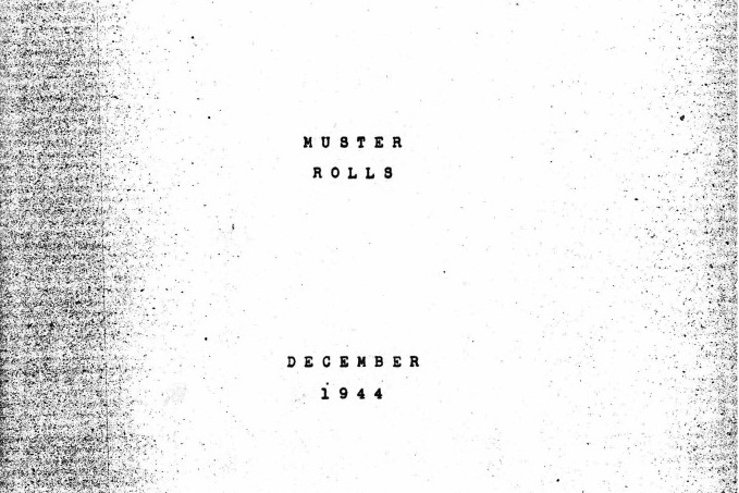 Muster Rolls December 1944